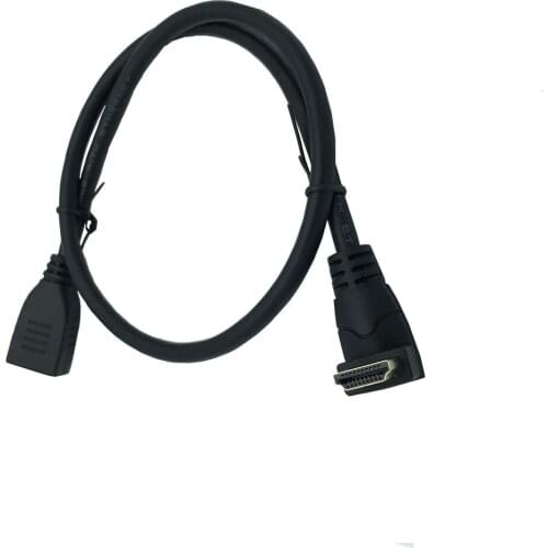 HDMI 4K*2k Cable HDMI 2.0V 60Hz, Down angle male to female extension cable 0.6m