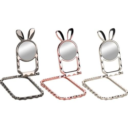 Cell Phone Ring Holder Finger Kickstand 360° Foldable Swivel Phone Desk Stand Metal Back Ring Grip for All Smart Phones