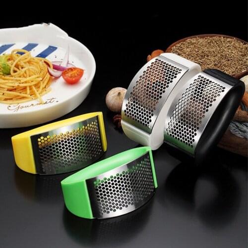 Creative Manual Garlic Press Stainless Steel Garlic Chopper Crusher Ginger Press Kitchen Accessories Vegetable Tools