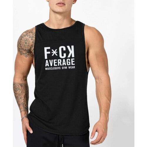 New Workout Tank Top Men Brand Fashion Fitness Gym Clothing Bodybuilding Musculation Singlets Sleeveless Muscle Shirt Vest