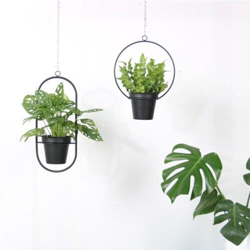 Metal Plant Hanger Chain Hanging Basket Flower Pot Plant Holder Garden Balcony