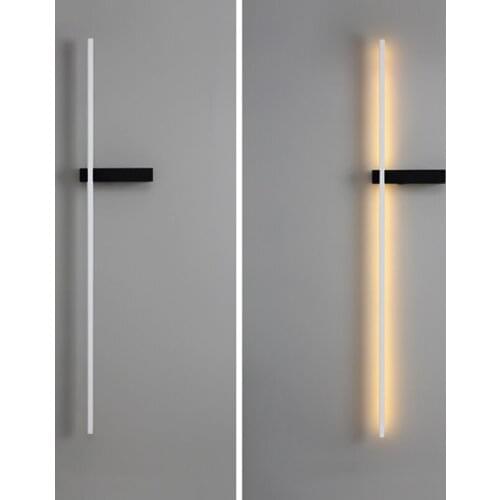 Nordic Minimalist Wall Lamp Modern LED Living Room TV Background Long Strip Wall Lamp Bedroom Bedside Lamp Led Atmosphere Lamp