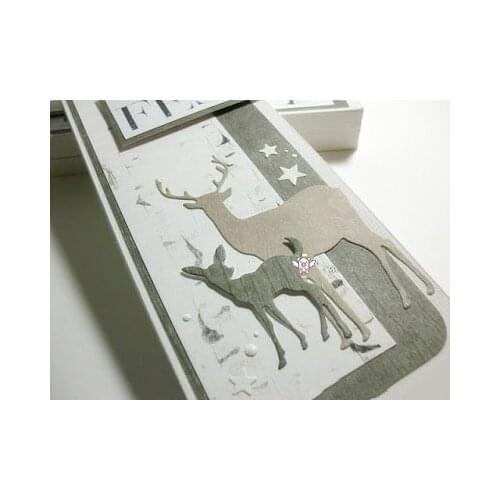 Mmao Crafts Metal Steel Cutting Dies Christmas reindeer Stencil For DIY Scrapbooking Paper/photo Cards Embossing Dies