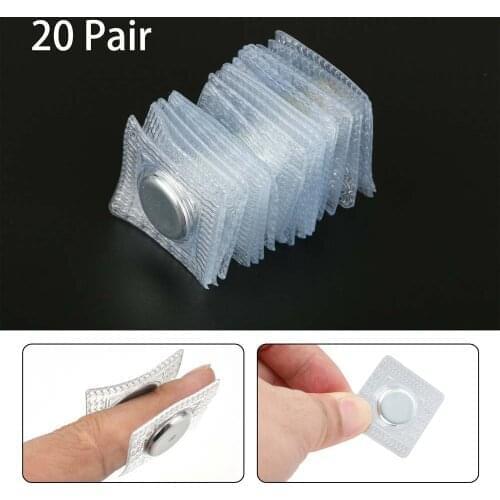 20 Pairs 10/13/15/18/20mm Invisible Hidden Sew Magnetic Snap Magnet Fastener for Handbag Clothing
