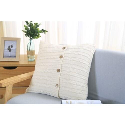New Fashion Knit Cushion / Pillowcase Cover 100% Cotton Cable Knit Throw Pillows Cover For soft halloween LYN004