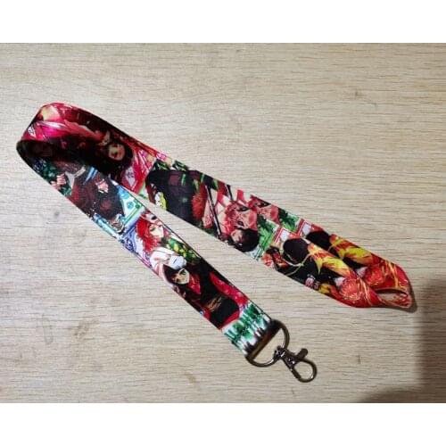 New Anime Kimetsu no Yaiba lanyard Neck Strap Lanyards Badge Holder Rope Pendant Key Chain