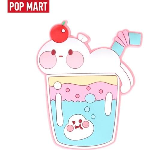 POP MART BOBO and COCO Fridge Magnet Beautiful Decor Kitchen Whiteboard Gadget Ice Cream Cup Cherry Soda