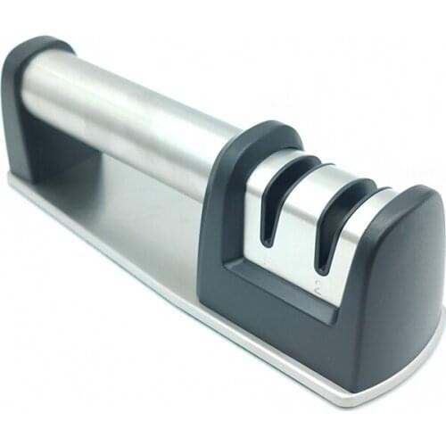 Professional Stainless steel sharpener fine coarse Grinding wheel bar kitchen knife blade sharp Apex edge simple sharpener