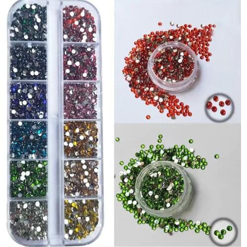 Multi colors crystal AB SS3-SS10 Non Hot Fix Rhinestone flat back strass nail glitters garment stone For Nail Art Rhinestone