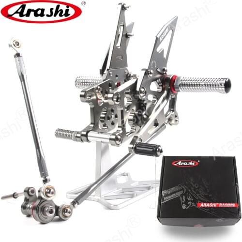 Arashi CBR600RR 2007-2008 CNC Rider Adjustable Footrest Foot Pegs For HONDA CBR 600 CBR600 RR 2007 2008 Rear Foot Rest Rearsets