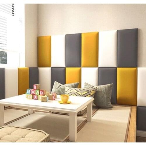 Self Adhesive King Size Headboard Bed Wall Stickers Front Panels Kids Bedroom Tatami Anti-collision Decor Cabezera De Cama