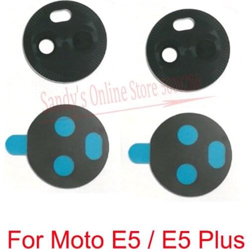 New Rear Camera Glass Lens For Motorola Moto E5 / E5+ E5 Plus E5plus Back Big Camera Lens Glass Cover Replacement Spare Parts