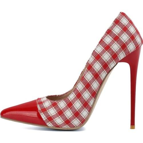 Fashion Womens Shoes Summer Elegant New Red Blue Consice Stilettos Heels Party Shoes Office Lady Pumps 34-47