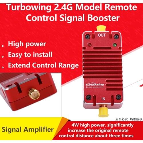 Original Turbowing RY-2.4 2.4G Radio Signal Amplifier Booster for RC FPV Drone 2.4G Receiver and Transmitter