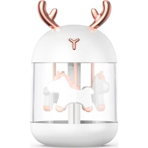 Home Appliances USB Humidifier 300ml Cute Pet Ultrasonic Cool Mist Aroma Air Oil Diffuser Romantic Color LED Lamp Humidificador