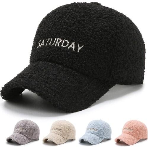 Womens Autumn Keep Warm Baseball Cap Thicken Casual Adjustable Sun Hat for Girl Ladies Winter Wool Snapback Caps бейсболка