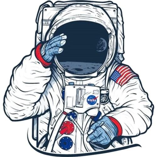 3d Simulation Astronaut cartoon sticker personality funny color sticker decorative notebook motorcycle sticker 15*14cm