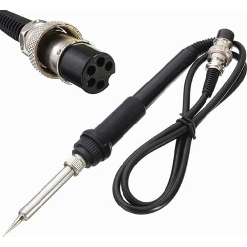 50% HOT SALE Soldering Iron Handle 5 Pin Heat Insulation Silicone Ceramic Heating Element Soldering Grip for Repair