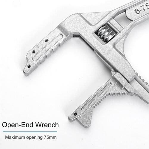 6-78mm Super Wide Adjustable Wrench Universal Key Nut Wrench Home Hand Tools