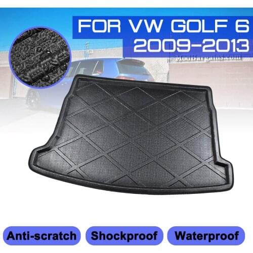 Car Rear Trunk Anti-mud Cover Carpet For VW Golf 6 2009-2013 Floor Mat