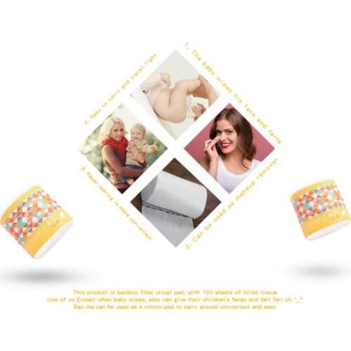 Biodegradable Flushable Diaper Liners Disposable Cloth Diaper Liners Per Roll Environmental Protection Bamboo Fiber Changing Mat