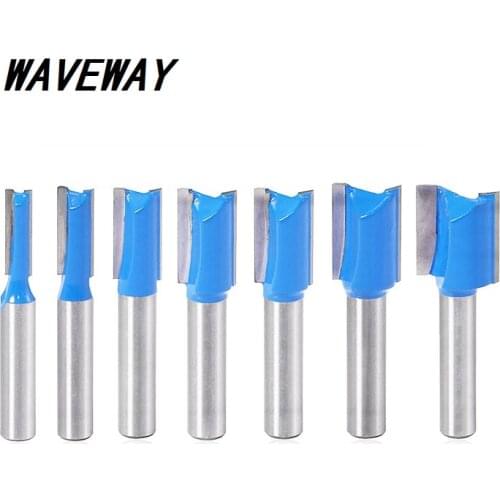 8mm Shank Straight Dado Router Bit Set Diameter Woodworking Tools CNC Milling Cutter Endmill for Wood