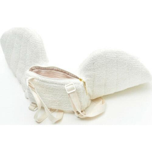 2021 Hot Kawaii Backpack Girl Lolita Angel Wing Plush Feather Shoulder Bag fluffy Satchel