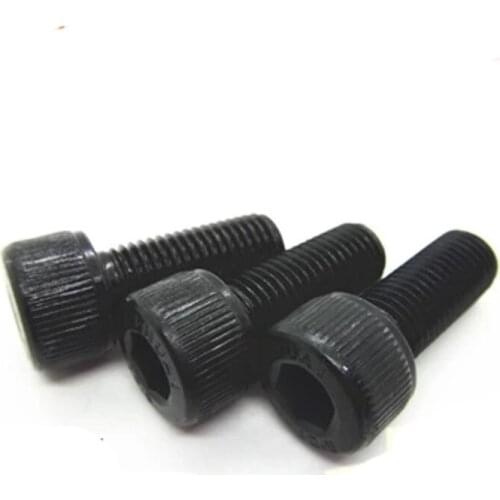 M8 Hex socket Left-hand Screw Allen Screws Bolts Grade12.9 Black Length 16mm-50