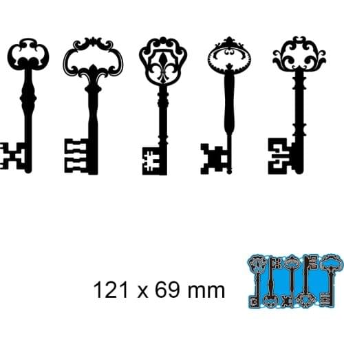 Metal Cutting Dies Key New Scrapbook Paper Decoration Template Embossing DIY Paper Card Craft
