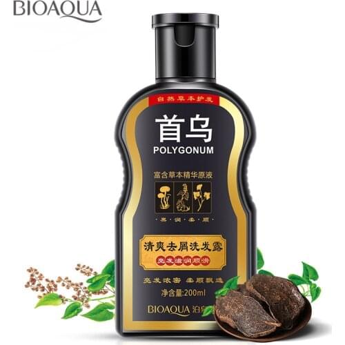 Polygonum Multiflorum Anti-Dandruff Shampoo For Anti Hair Loss Moisturizing Refreshing Oil Control Black Hair Care 200ml