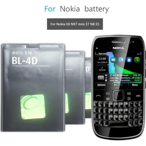 Mobile Phone Battery For Nokia N97 Mini N8 E7 E5 803 N803 702T E6 N5 210 T7-00 BL 4D BL-4D 1200mAh