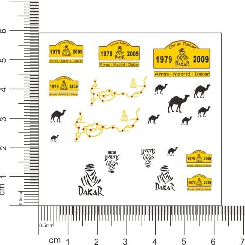 Orlandoo Hunter 1:35 1:32 1:24 climbing model car water sticker wet paste sticker for Defender ford Wrangler