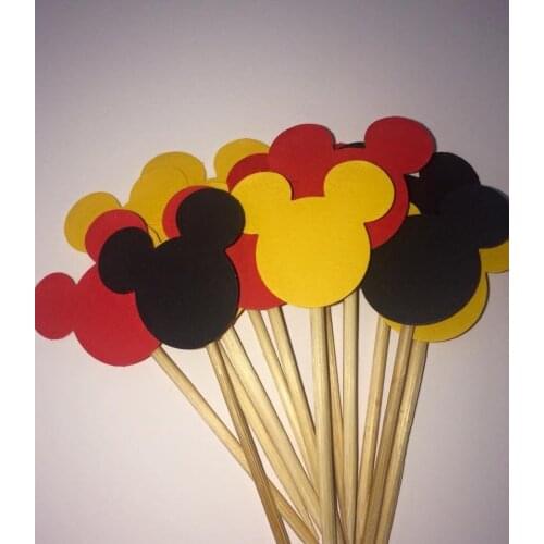 Mouse Mouse Cupcake Toppers || mouse Mouse || First Birthday || Smash Cake || Black & Pink