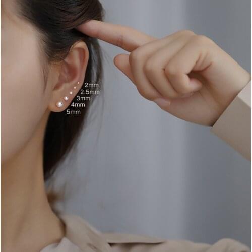 The New Sterling Silver Stud Earrings Mini Package Insert Can Not Afford Triangle Joker Ear Bone Nail