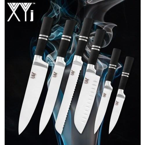 XYj Chef Kitchen Knives Stainless Steel Knife Stainless Steel Handle Fruit Vegetable Meat Cleaver Cooking Tools Accessories
