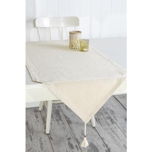 Wellstil Plain Linen Runner Naturel NATURAL 50x150 cm