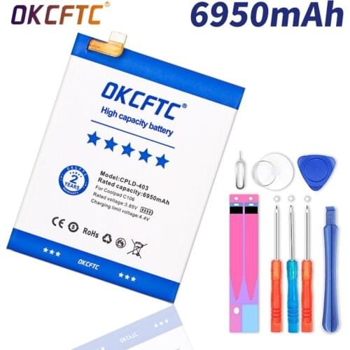 OKCFTC High Quality CPLD-403 6950mAh Battery For Letv LeEco Coolpad Cool1 Cool 1 Dual C106 C106-7 C106-9 Batteries