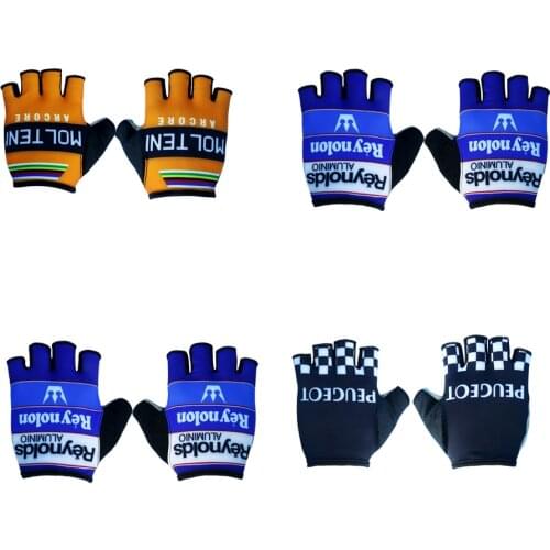 Retro Cycling Gloves Guantes Ciclismo Half finger wear-resisting Mittens Guantes Mtb