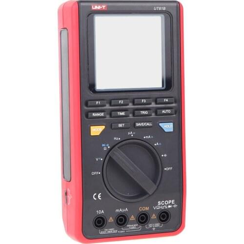 UNI-T UT81B UT81C Handheld Oscilloscope Digital Multimeter Real Time Sample Rate AC DC Resistance Capacitance Frequency Meter