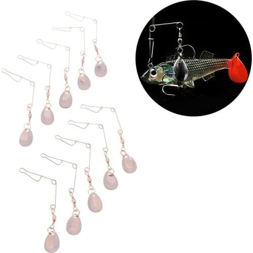 10Pcs 0.8g spinner fishing lure bait spoon Bass Minnow Crank lures tackle