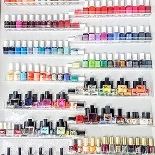 6pcs Clear Acrylic Invisible Floating Bookshelf Storage Rack Wall Ledge Kids Room Makeup Photo Display Organizer