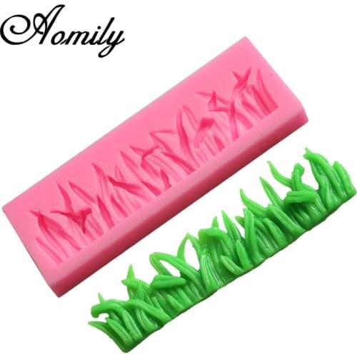 Aomily 3D Grass Silicone Cake Molds Chocolate Mousse Jelly Candy Bakeware Mold Pastry Baking Tools for Cakes Baking Accessories