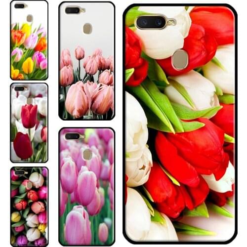 Tulip Flower Colorful Phone Case For OPPO A5S A3S A1K A15 A52 A72 A83 F5 F7 A5 A9 A31 A53 2020 Reno 2 Z 4 Pro