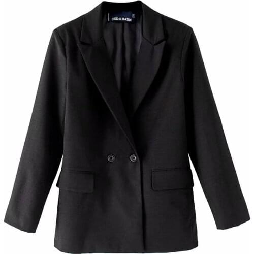 2021 Office Lady Besiness Blazer Solid Color Single Button Women Blazer Long Sleeve Suit Basic Coat Blazer OL brand blazer suit