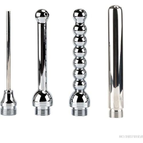 1Set Aluminum Alloy Anal Cleaning Enema Shower Bidet Anal Toilet Anus Clean Plug Solution for Adults Couples Jy23 21 Dropship