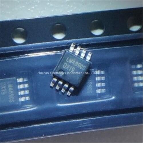 10PCS/LOT LM4890 LM4890S MSOP-8 audio power amplifier