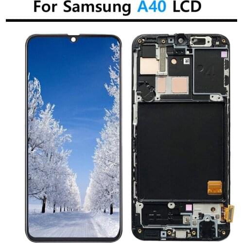 5.9" For Samsung A40 2019 A405F LCD display touch Screen Digitizer Assembly with frame For Samsung A40 LCD
