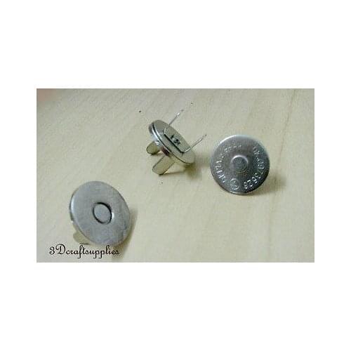 Magnetic Snaps bag button purse Magnetic Snaps button 20 pcs 18 mm nickel F14