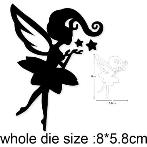 2020 new Craft dies Dancing fairy stars Metal Cutting Dies Stencils for DIY Scrapbooking dies Embossing Album Paper Cards Album