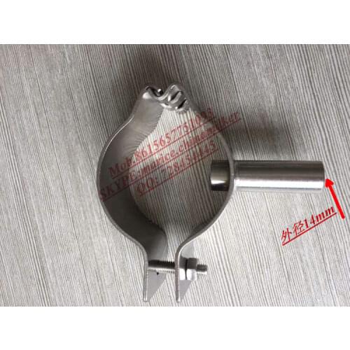 304 Clamp For O.D.40/51/63 Milking Air Pipe Middle Tube O.D. 14MM